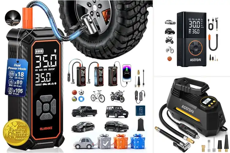 Detailed view of Best Backlit Tire Inflator for Night Use