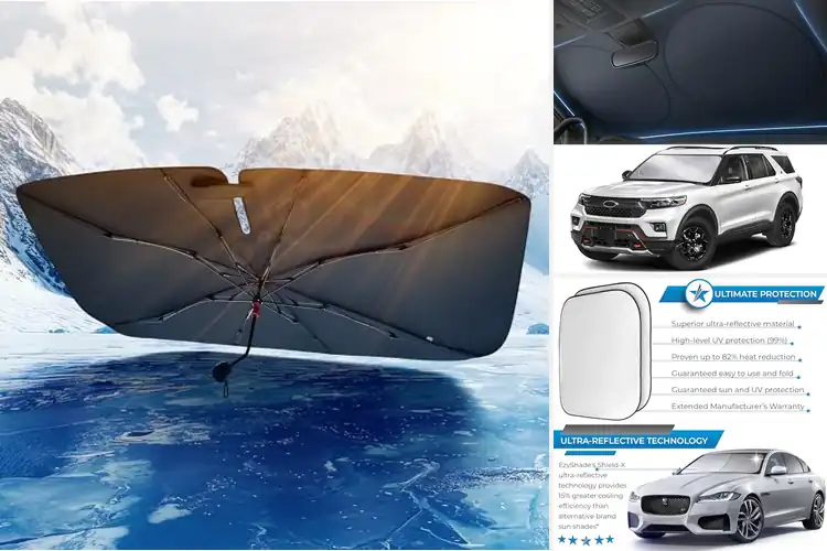 Detailed view of 10 Best Heat Reflective Windshield Shades to Stay Cool