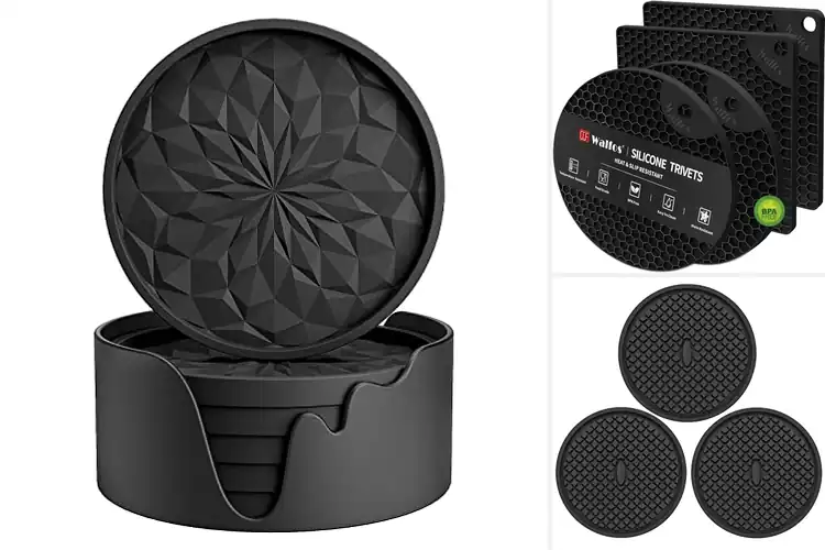 Detailed view of Best Heat Resistant Coasters: Protect Furniture Now