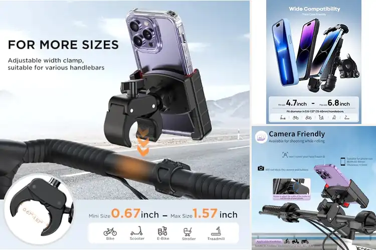 Detailed view of 10 Best Scooter Phone Mounts for a Safe, Smooth Ride