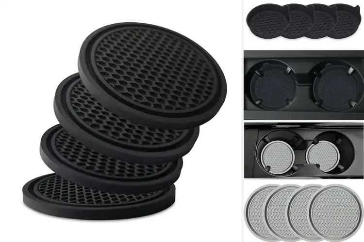 Detailed view of 10 Best Thickened Car Cup Holder Coaster Sets Cleans