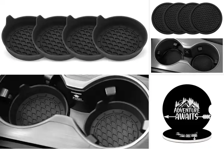 Detailed view of 10 Best Travel Car Cup Holder Coasters: Grip & Spill-Proof