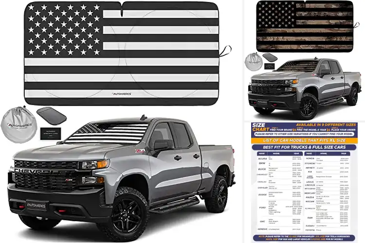 Detailed view of 10 Best Truck Windshield Sunshades for Cool Rides