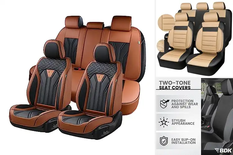Detailed view of 10 Best Two Tone Seat Covers: Elevate Your Car Style