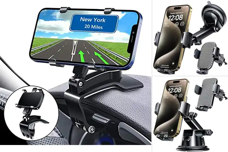 Detailed view of 10 Best Universal Phone Mounts for Safe & Easy Driving