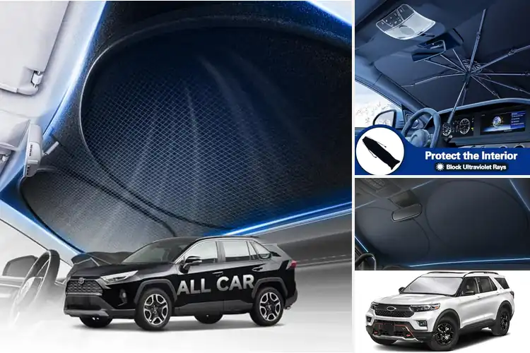 Detailed view of 10 Best UV Blocking Windshield Sunshades to Keep Cool