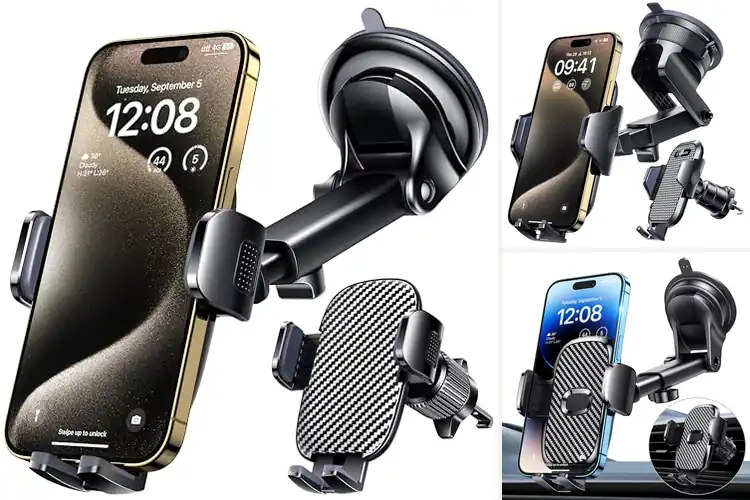 Detailed view of 10 Best Windshield Phone Mounts for Safe and Easy Navigation